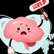 sad brain graphic